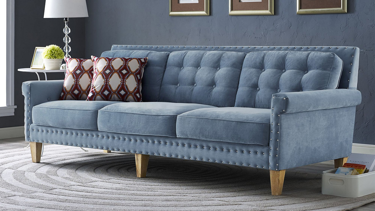 Диван прямой unico Sofa 2 Blue